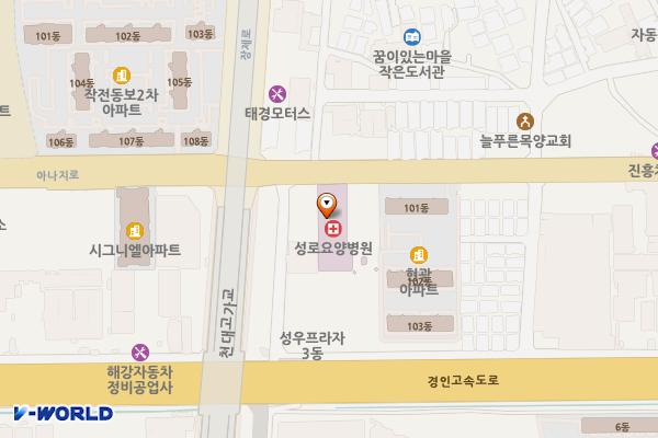 성로요양병원 위치 지도 — 인천광역시 계양구 아나지로 378