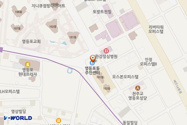 영등포전통시장 공영주차장 위치 지도 — 서울특별시 영등포구 양산로 232