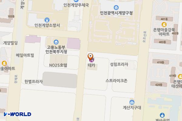 명동빌딩 위치 지도 — 인천광역시 계양구 오조산로57번길 15