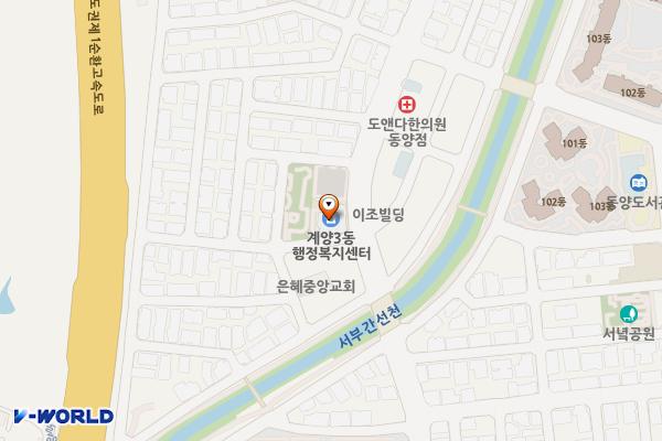 계양3동 행정복지센터 위치 지도 — 인천광역시 계양구 양지로 31