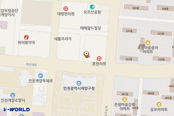 대림프라자 위치 지도 — 인천광역시 계양구 계산새로 89