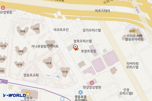 영등포동제2 공영주차장 위치 지도 — 서울특별시 영등포구 버드나루로7길 12-15
