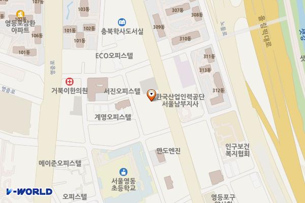 당산2동 공영주차장 위치 지도 — 서울특별시 영등포구 버드나루로 111