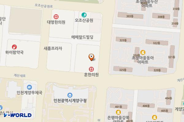 프리드빌딩 위치 지도 — 인천광역시 계양구 오조산로 83