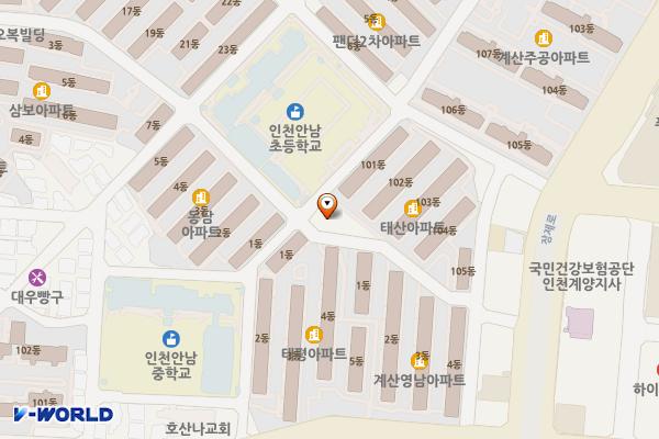 태평프라자상가 위치 지도 — 인천광역시 계양구 주부토로 532번길 43