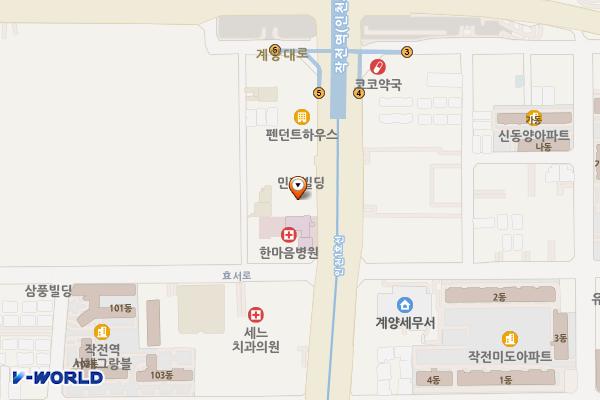 휘림빌딩 위치 지도 — 인천광역시 계양구 계양대로 53