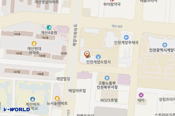 인천계양소방서 작전119안전센터 위치 지도 — 인천광역시 계양구 장제로 774