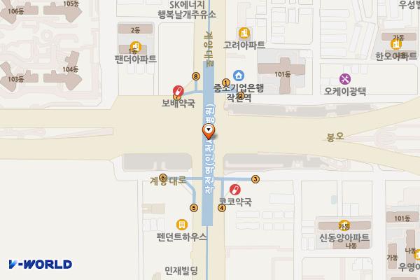 작전역 위치 지도 — 인천광역시 계양구 계양대로 지하73, 작전역 (작전동)