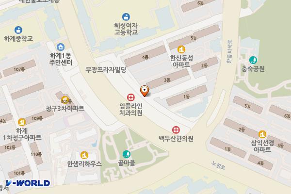 한신동성아파트 옆주차장 위치 지도 — 서울특별시 노원구 노원로14길