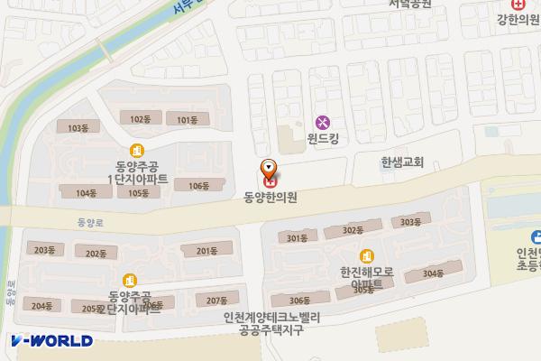 명일프라자 위치 지도 — 인천광역시 계양구 동양로 101