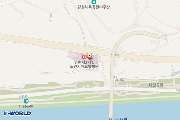 인천제2시립노인병원 위치 지도 — 인천광역시 계양구 드림로 852