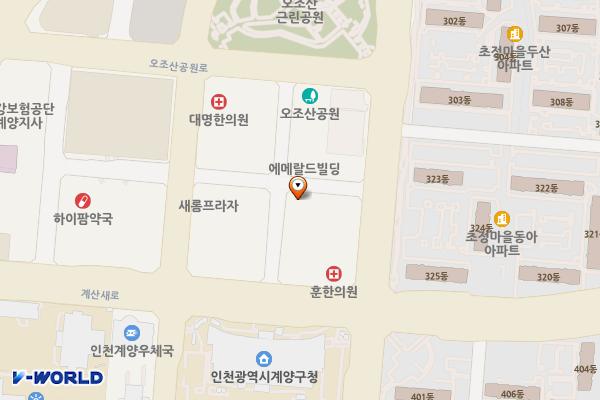 니꼴빌딩 위치 지도 — 인천광역시 계양구 오조산로 89번길 5