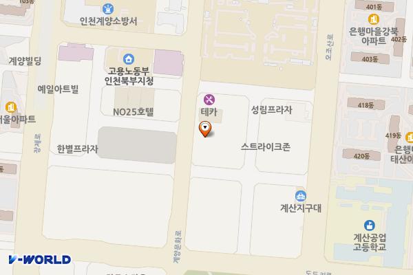 대산월드프라자 위치 지도 — 인천광역시 계양구 계양문화로 54