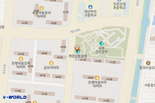 계양교통근린공원 위치 지도 — 인천광역시 계양구 용종로 38