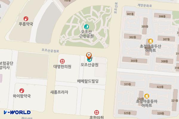 경원빌딩 위치 지도 — 인천광역시 계양구 오조산로 30