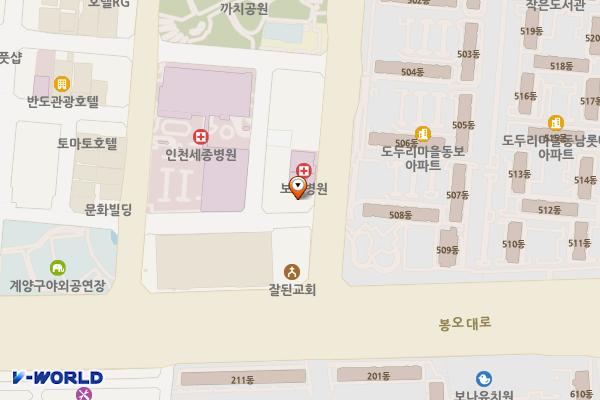 덕수프라자 위치 지도 — 인천광역시 계양구 오조산로 7