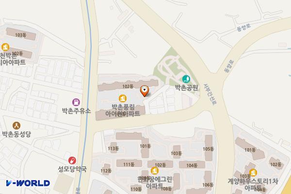 박촌풍림아이원 상가동 위치 지도 — 인천광역시 계양구 동양로 11
