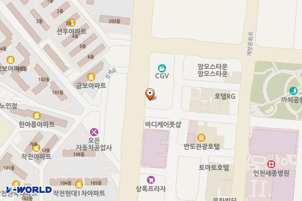 모드니프라자 위치 지도 — 인천광역시 계양구 장제로 732