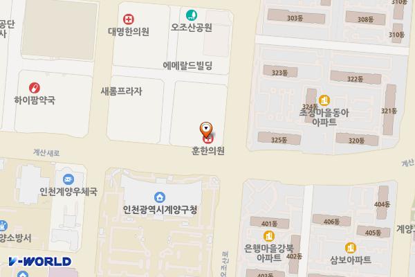 밀레니엄프라자 위치 지도 — 인천광역시 계양구 계산새로 93