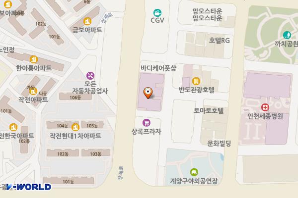 의료법인인성의료재단한림병원 위치 지도 — 인천광역시 계양구 장제로 722
