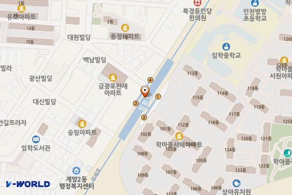 임학역 위치 지도 — 인천광역시 계양구 장제로 지하875, 임학역 (임학동)