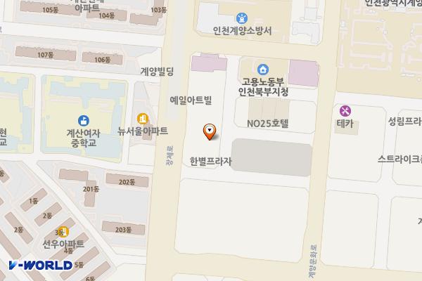 대주프라자 위치 지도 — 인천광역시 계양구 계양문화로53번길 13