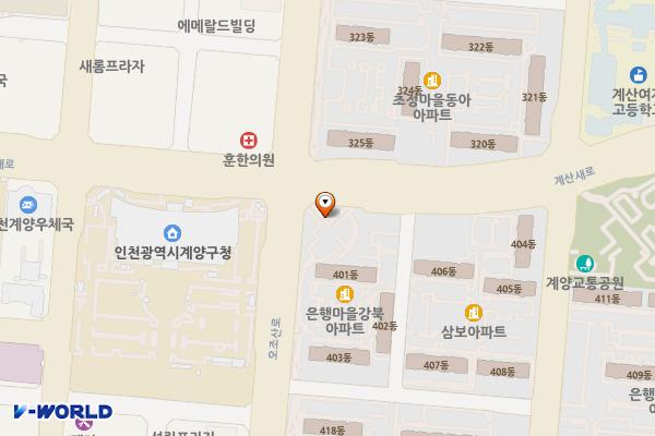은행어린이공원 위치 지도 — 인천광역시 계양구 오조산로 76