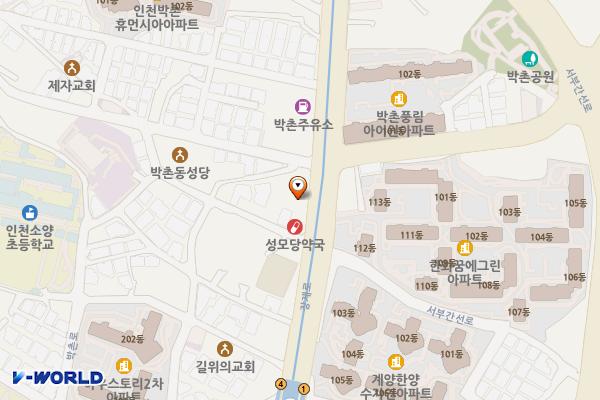 해룡빌딩 위치 지도 — 인천광역시 계양구 장제로 1013