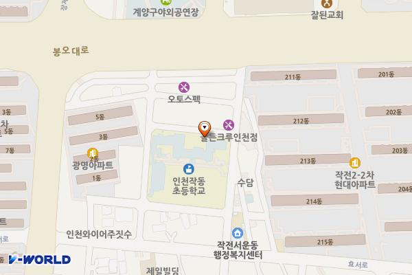 인천작동초 위치 지도 — 인천광역시 계양구 까치말로 35