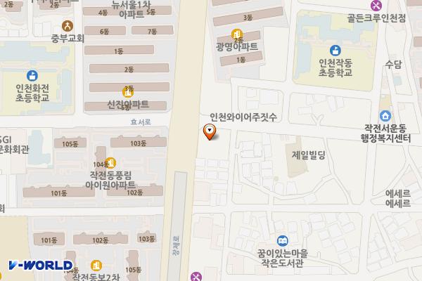 광평프라자 위치 지도 — 인천광역시 계양구 장제로 672