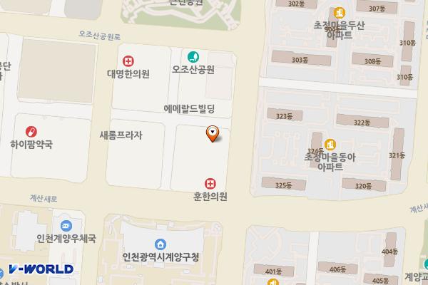 경동빌딩(계양빌딩) 위치 지도 — 인천광역시 계양구 오조산로 85