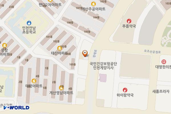 LX한국국토정보공사부평계양지사 위치 지도 — 인천광역시 계양구 장제로 805