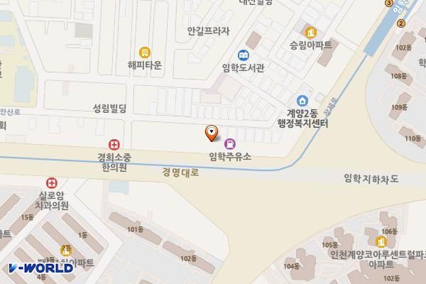 하나미엘여성의원 위치 지도 — 인천광역시 계양구 경명대로 1157