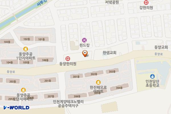 동양타운 위치 지도 — 인천광역시 계양구 동양로 107