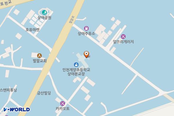 계양초등학교상야분교 위치 지도 — 인천광역시 계양구 벌말로 572-1