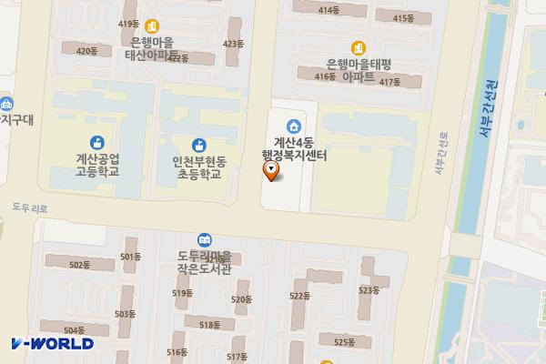 계산프라자 위치 지도 — 인천광역시 계양구 용종로2
