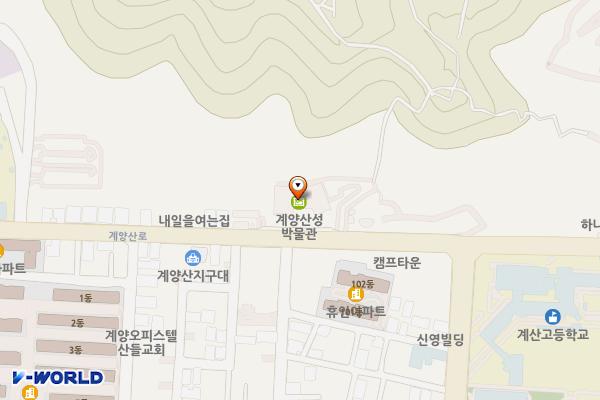 계양산성박물관 위치 지도 — 인천광역시 계양구 계양산로 101