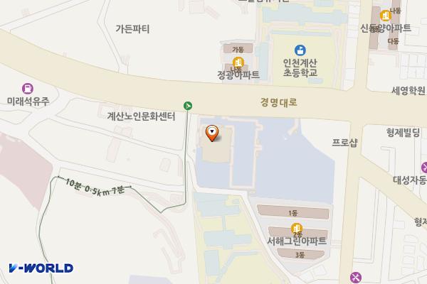 인천교통연수원 위치 지도 — 인천광역시 계양구 경명대로 990