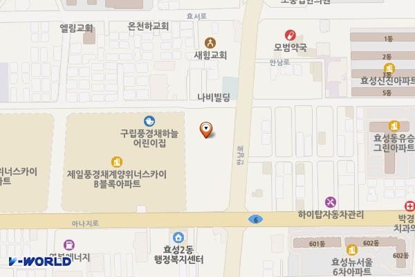 효성수영장 위치 지도 — 인천광역시 계양구 안남로 483 (효성동)