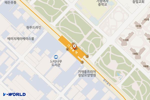가재울역 위치 지도 — 인천광역시 서해구 열우물로 252, 가재울역 (가좌동)