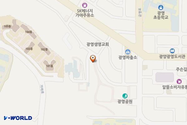 광영동 98 위치 지도 — 전남광주통합특별시 광양시 광영동 98