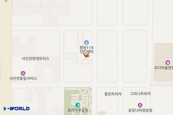 장애인생산품판매시설 위치 지도 — 인천광역시 서해구 북항로32번길 37, 인천광역시 장애인생산품판매시설 (원창동)