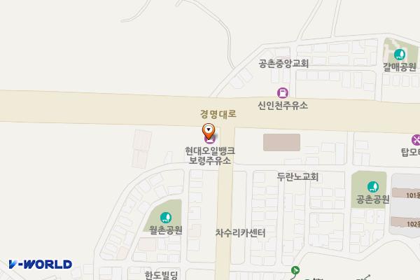 보령주유소 위치 지도 — 인천광역시 서해구 심곡로 209 (연희동)