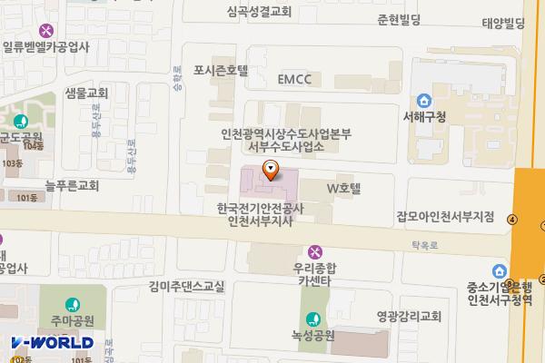 서구보건소 위치 지도 — 탁옥로 39, 보건소 (심곡동)