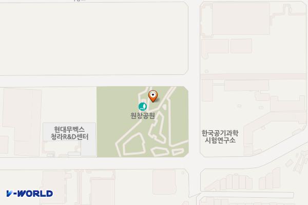 원창공원(청라32호 근린공원) 위치 지도 — 인천광역시 서해구 파랑로482번길 32 (청라동)