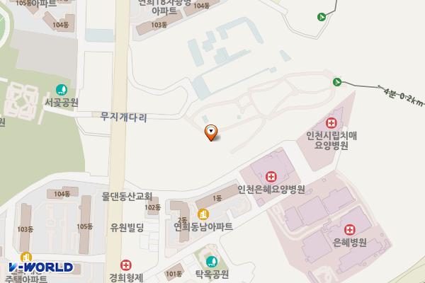 서곶공원(야외무대) 위치 지도 — 인천광역시 서해구 심곡동 산 20