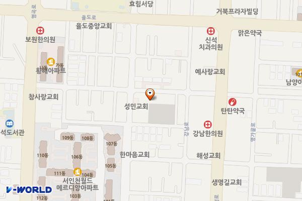 강남시장(개방) 위치 지도 — 가정로307번길 11-2, 강남시장 고객지원센터 (석남동)