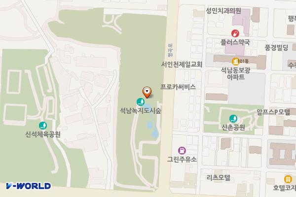 도시숲(석남녹지도시숲) 위치 지도 — 석남동 219-4
