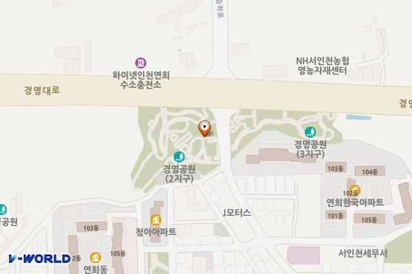 경명공원내야외화장실 위치 지도 — 인천광역시 서해구 승학로 337, 경명공원 화장실 (연희동)