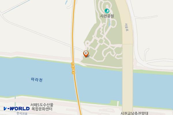 시천교친수편의시설(북) 위치 지도 — 시천동 178-111(시천교 아래)